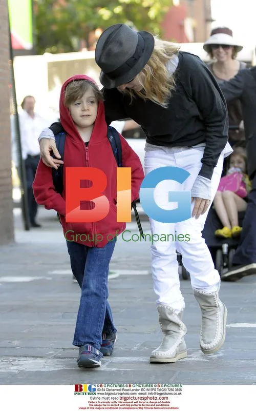SJP and Son James Walk to School