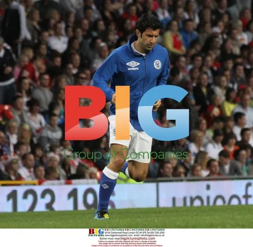 Luis Figo at Soccer Aid match