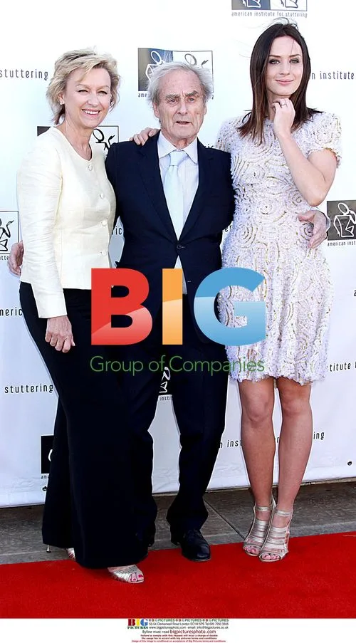 Tina Brown, Sir Harold Evans, and Emily Blunt at AIS Gala