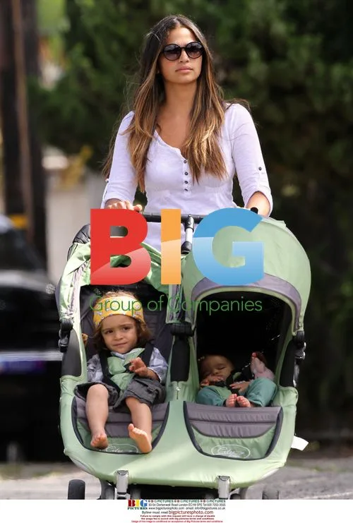 Camila Alves with Children in Malibu