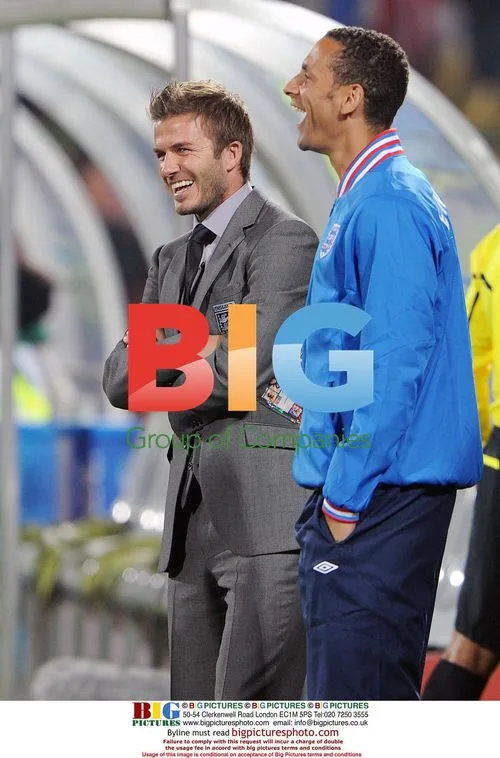 Beckham and Ferdinand at World Cup 2010