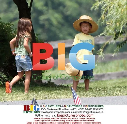 Kate Gosselin with kids filming "Kate Plus Eight"