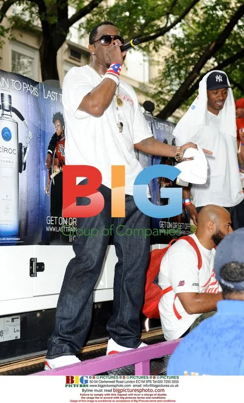 Diddy and Ciroc Boys at Puerto Rican Day Parade