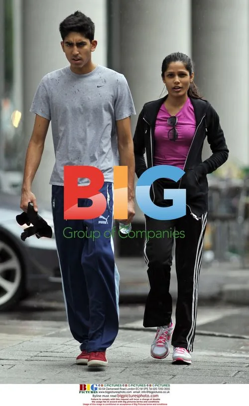 Pinto and Patel workout in the rain