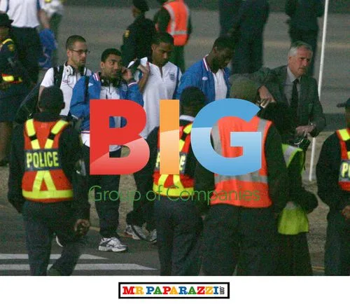 England Football Team Arrives in Bloemfontein