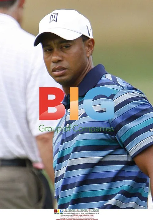 Tiger Woods Practicing for AT&T National
