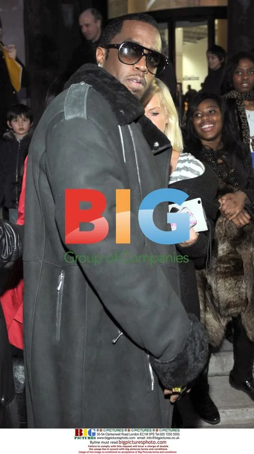 Diddy at Gareth Pugh Fashion Show