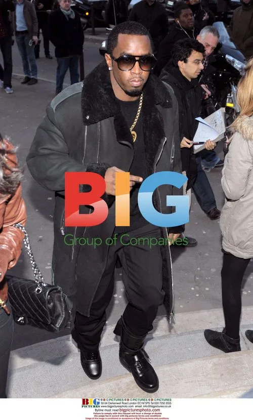 Sean P Diddy Combs at Gareth Pugh Fashion Show