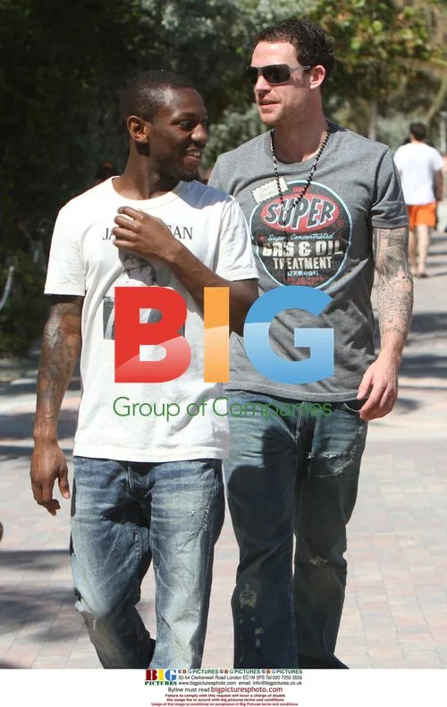 Wayne Bridge and Shaun Wright-Phillips in Miami