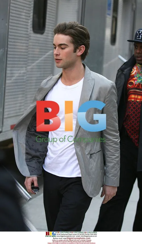 Chace Crawford on 'Gossip Girl' Set