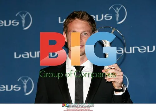 Jenson Button at Laureus World Sport Awards 2010