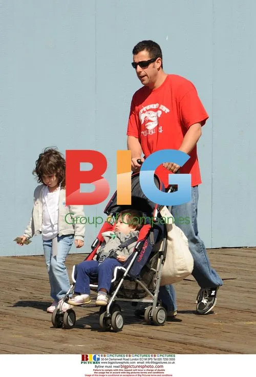 Adam Sandler with children at Make-A-Wish event