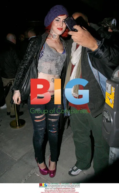 Kat Von D outside Hollywood nightclub