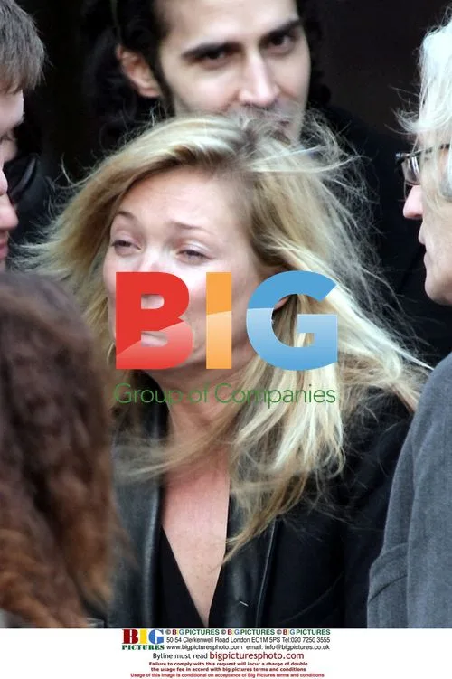 Kate Moss after funeral