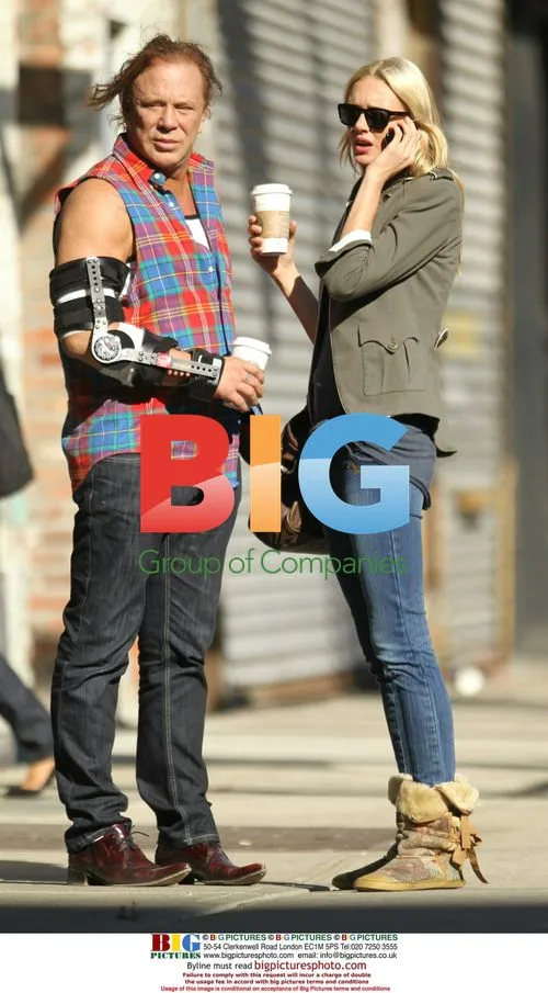 Mickey Rourke strolls with girlfriend in NYC