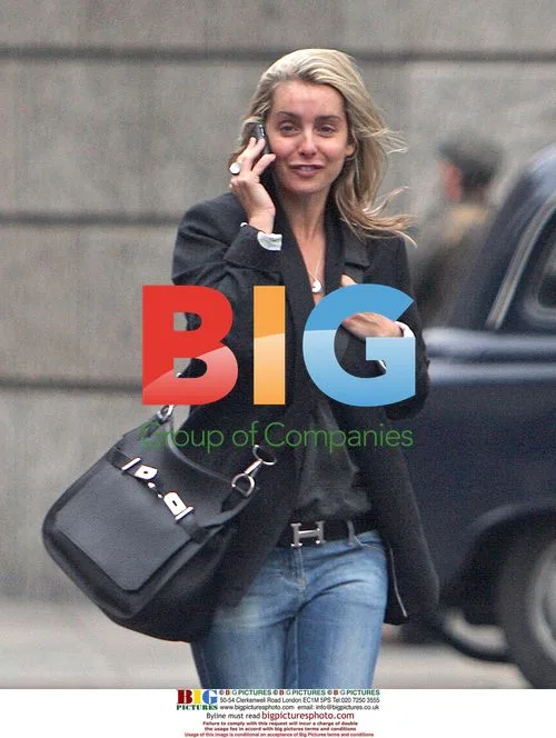 Louise Redknapp spotted on mobile in London