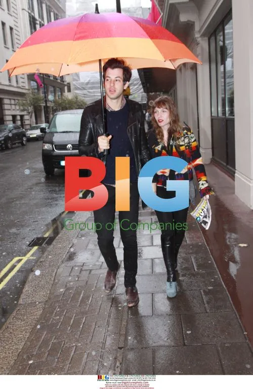 Mark Ronson and Girlfriend Leaving Hotel