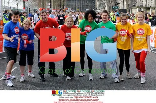 Soapstars John Altman and Melissa Suffield at Sport Relief Mile