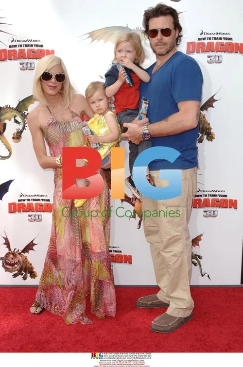 Tori Spelling and Stella Doreen McDermott at "How To Train Your Dragon" Premiere