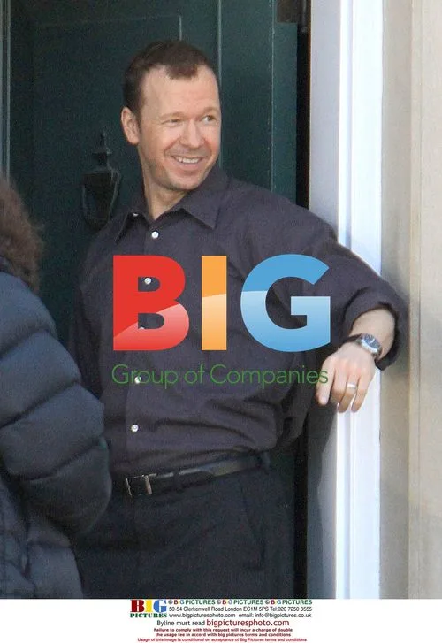 Donnie Wahlberg on set of "Reagan's Law"