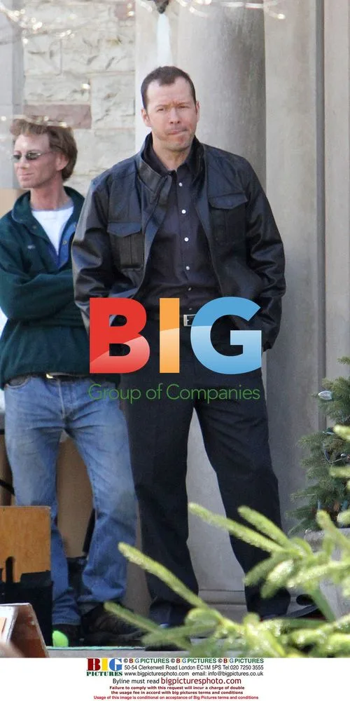 Donnie Wahlberg on Set of "Reagan's Law"