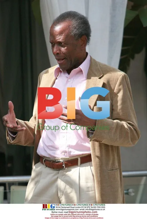 Sidney Poitier waits for valet