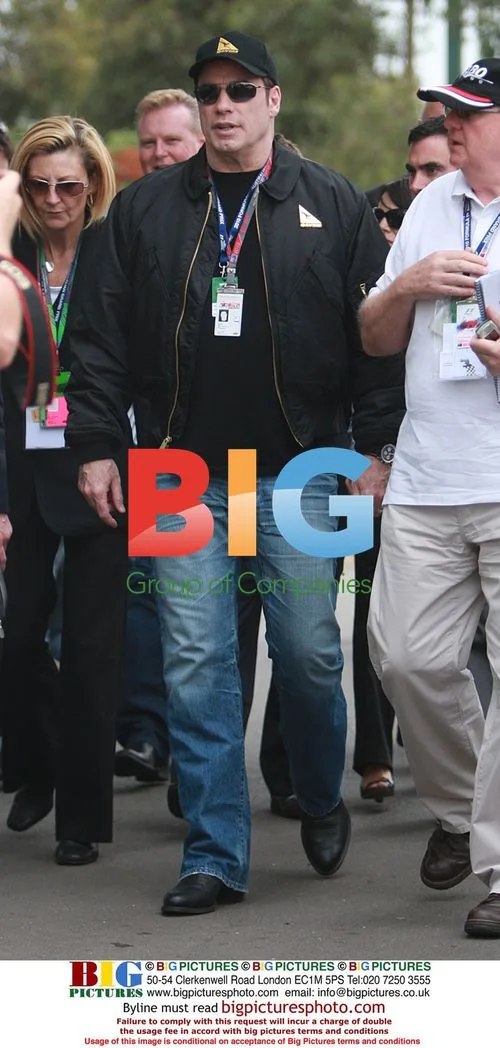 Travolta Visits Australian Grand Prix