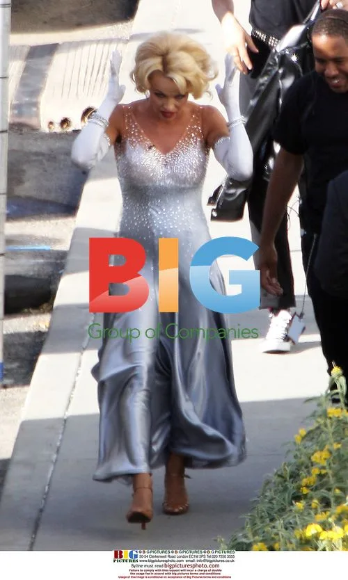 Pamela Anderson Backstage at 'Dancing With the Stars'