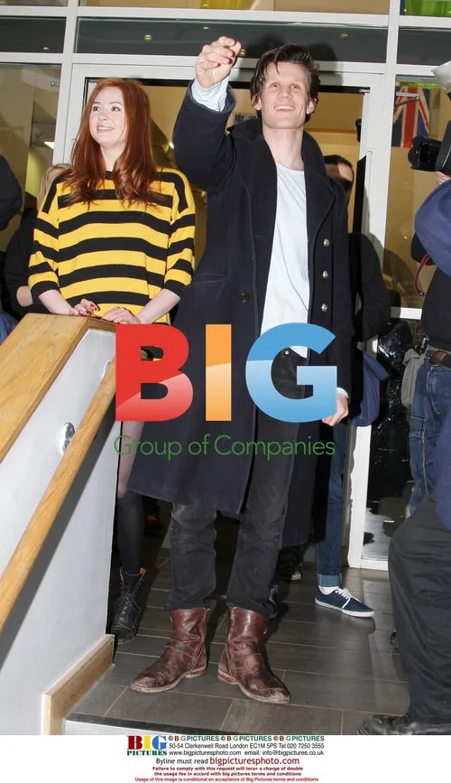 Matt Smith and Karen Gillan at Dr Who Screening