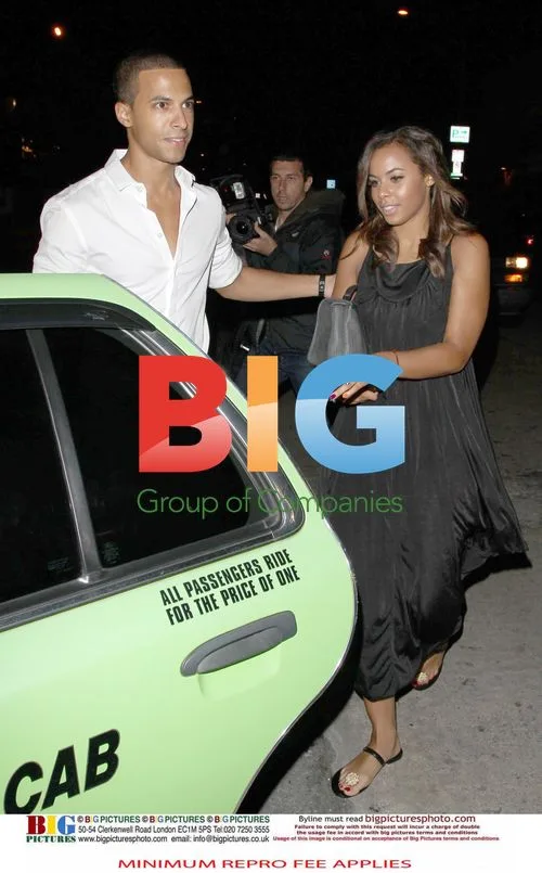 Marvin Humes and Rochelle Wiseman Dine in Hollywood