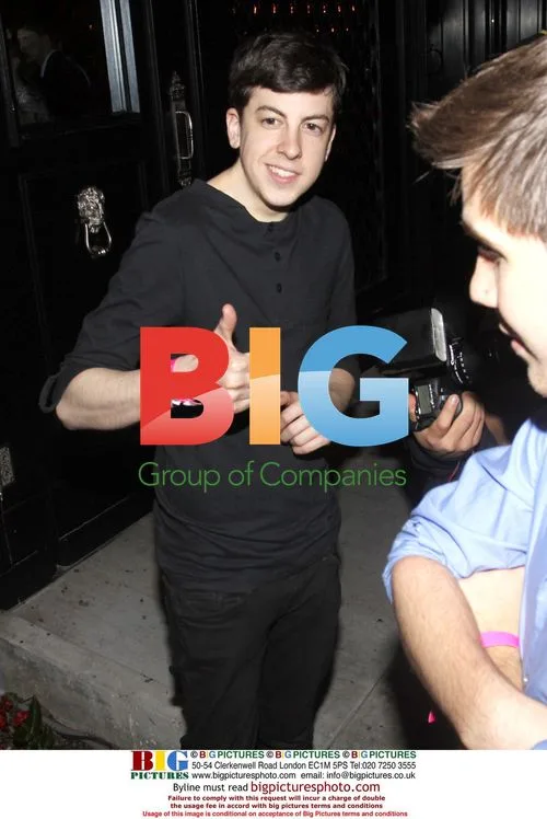 Christopher Mintz-Plasse outside Trousdale