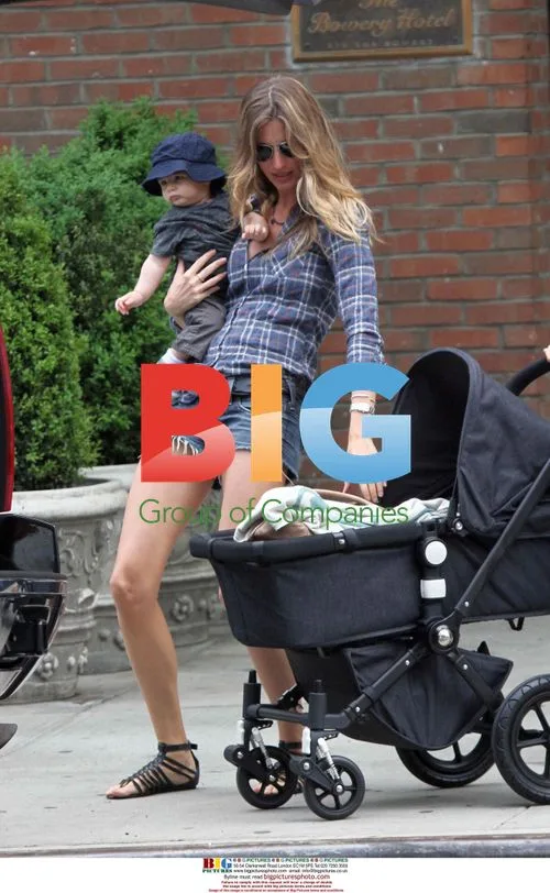 Gisele Bundchen with son Benjamin in NYC