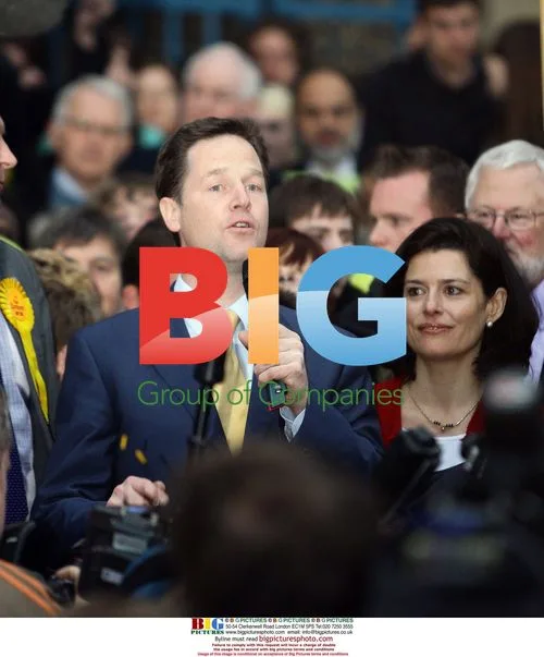 Nick Clegg and wife on campaign trail
