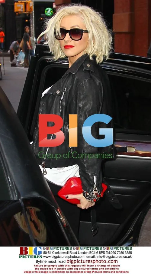 Christina Aguilera and Jordan Bratman Leaving Hotel