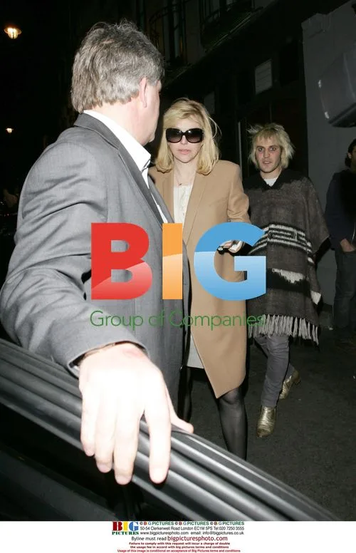 Courtney Love and Noel Fielding Leaving Club