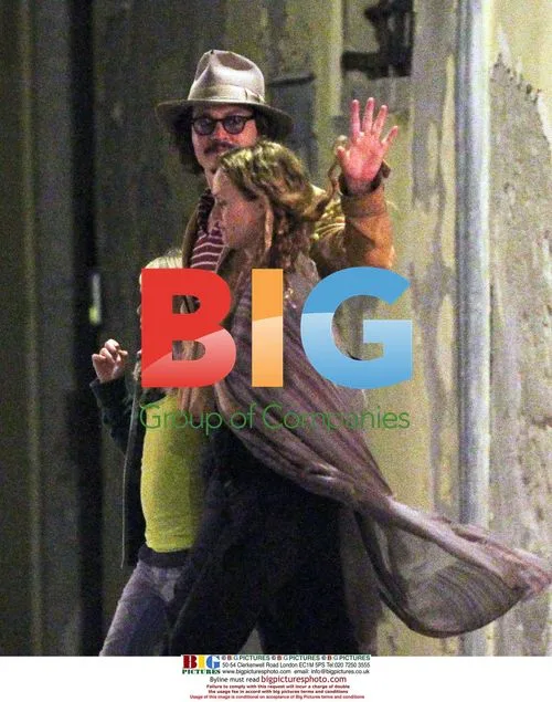 Johnny Depp, Vanessa Paradis, and Lily-Rose in Venice