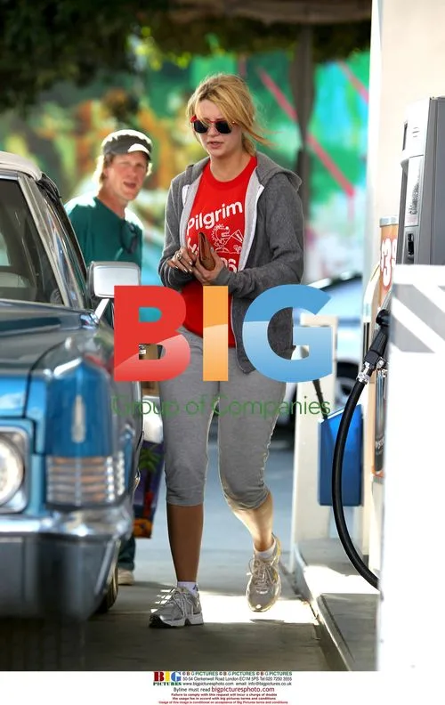 Mischa Barton at LA Petrol Station