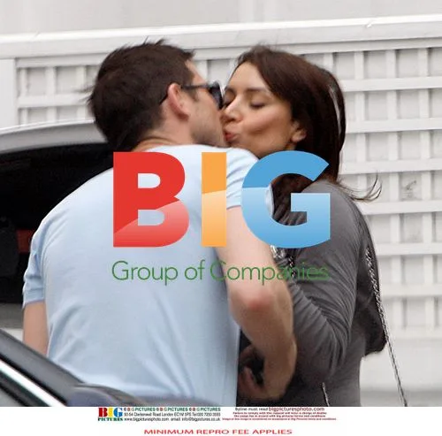 Frank Lampard and Christine Bleakley kiss goodbye