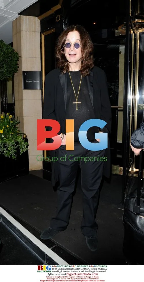 Ozzy Osbourne Leaving Hotel