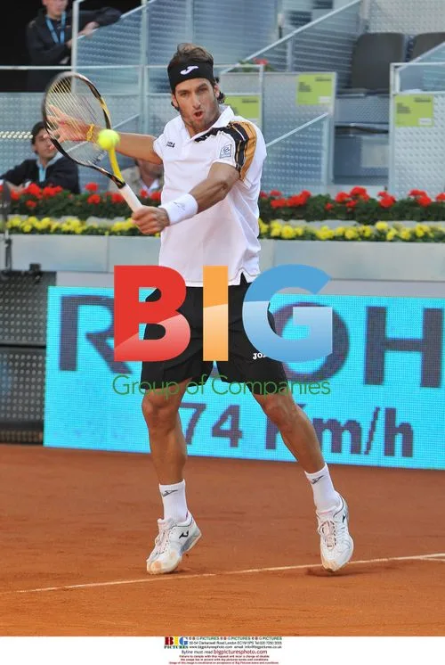Kubot vs. Lopez Tennis Match in Madrid