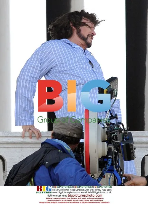 Johnny Depp on set of The Tourist