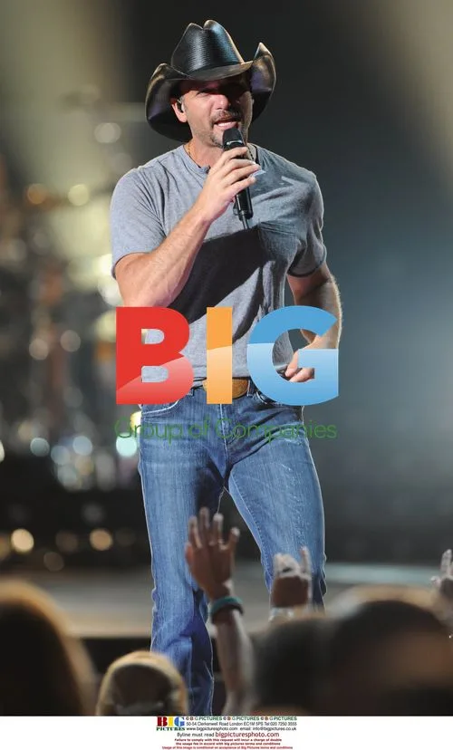 Tim McGraw Performing at Cruzan Amphitheatre