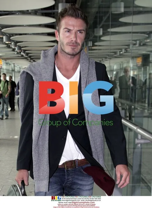 David Beckham Arrives in London