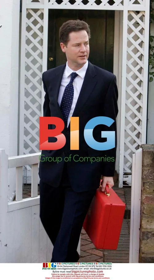 Nick Clegg Leaving Home with Red Case