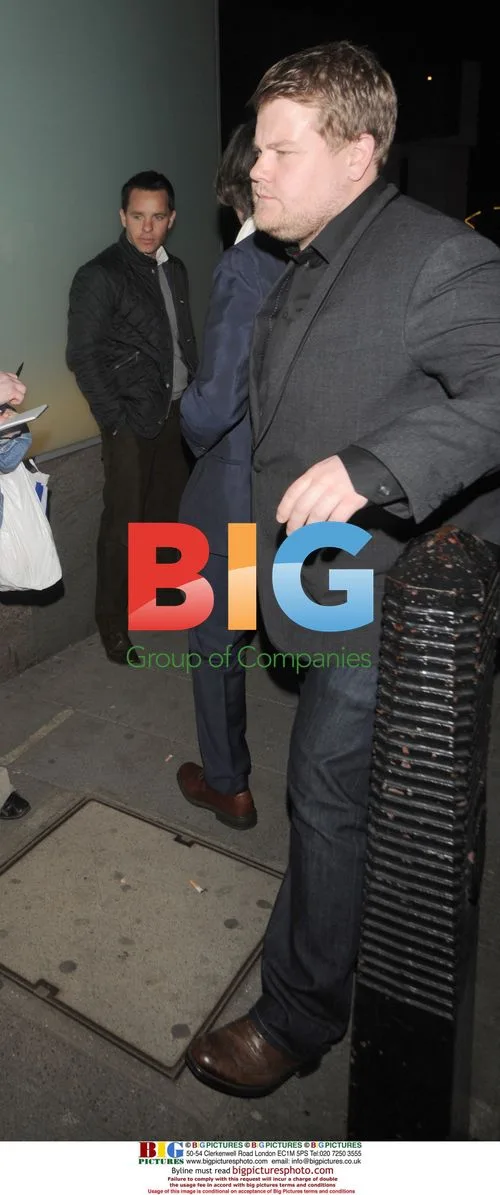 James Corden leaving Metbar