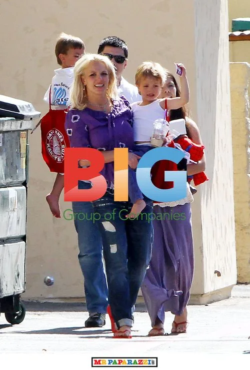 Britney Spears at Karate Class with Sons