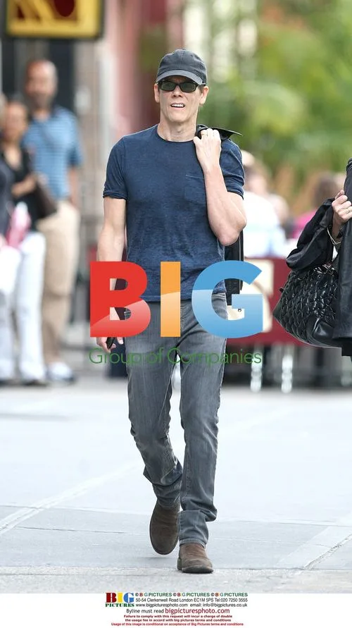 Kevin Bacon and family in NYC