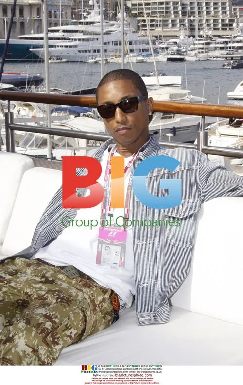Pharrell Meets Lewis Hamilton at Monaco Grand Prix