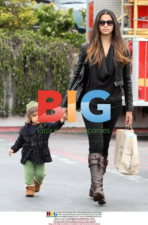 Camila Alves and son Levi shopping in Malibu