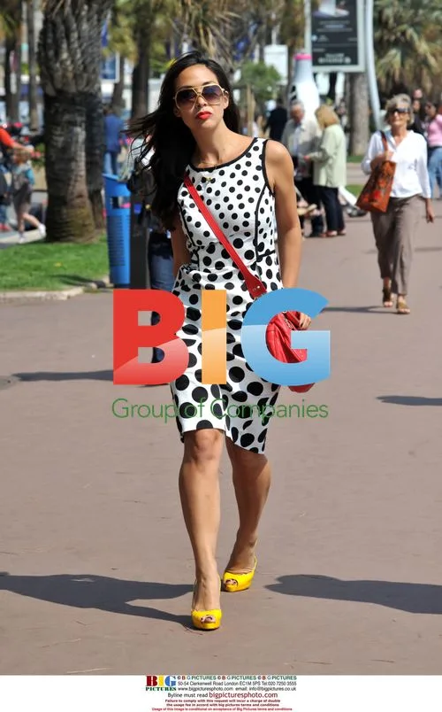 Myleene Klass goes shopping at Miu Miu